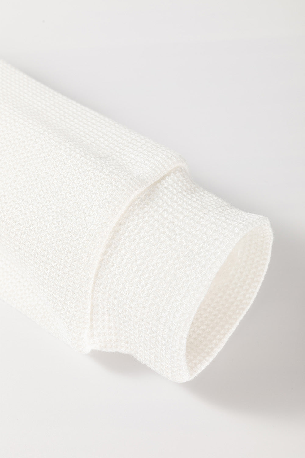 Coastal Bloom Waffle Knit Raglan Top