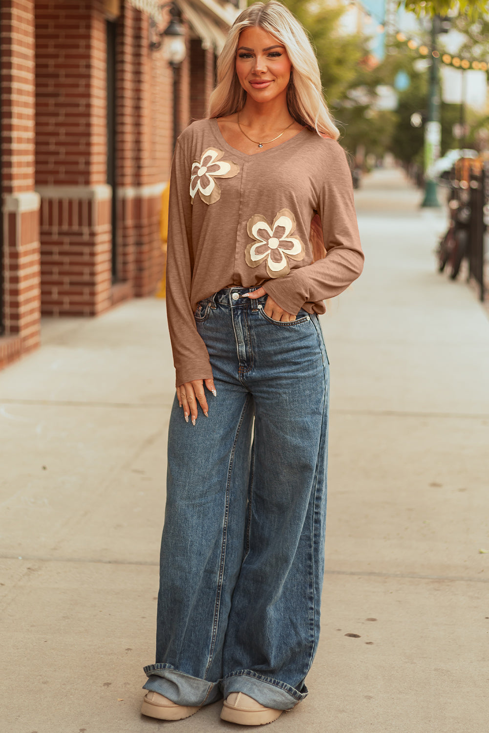 Sunwashed Floral Long Sleeve Tee