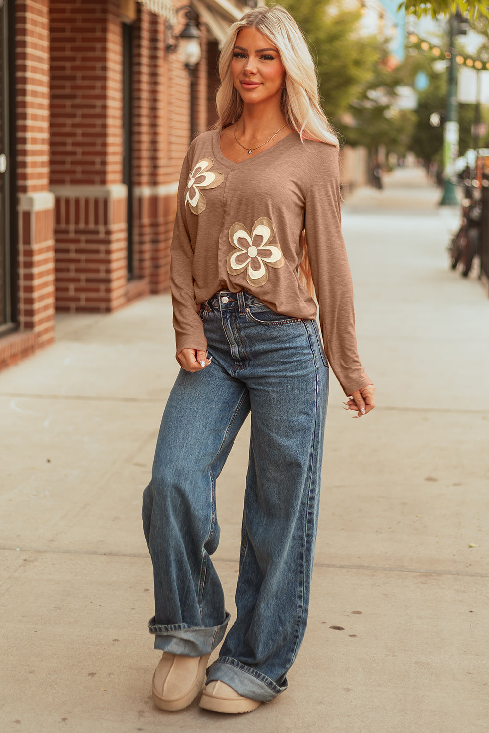 Sunwashed Floral Long Sleeve Tee