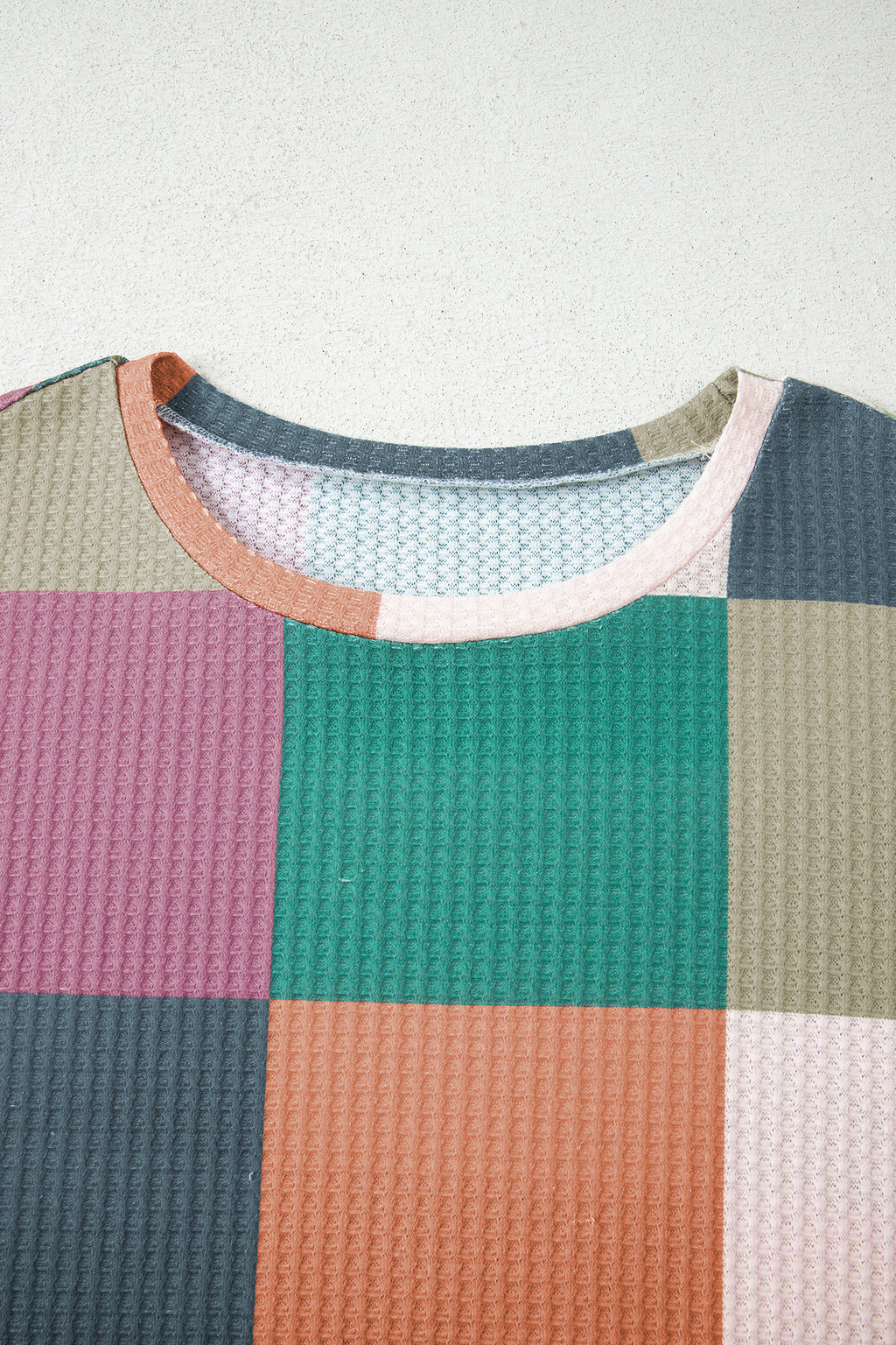 Driftwood Check Knit Top